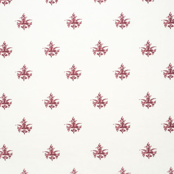 Trifolium Clover Linen / Raspberry on Ivory - Inchyra