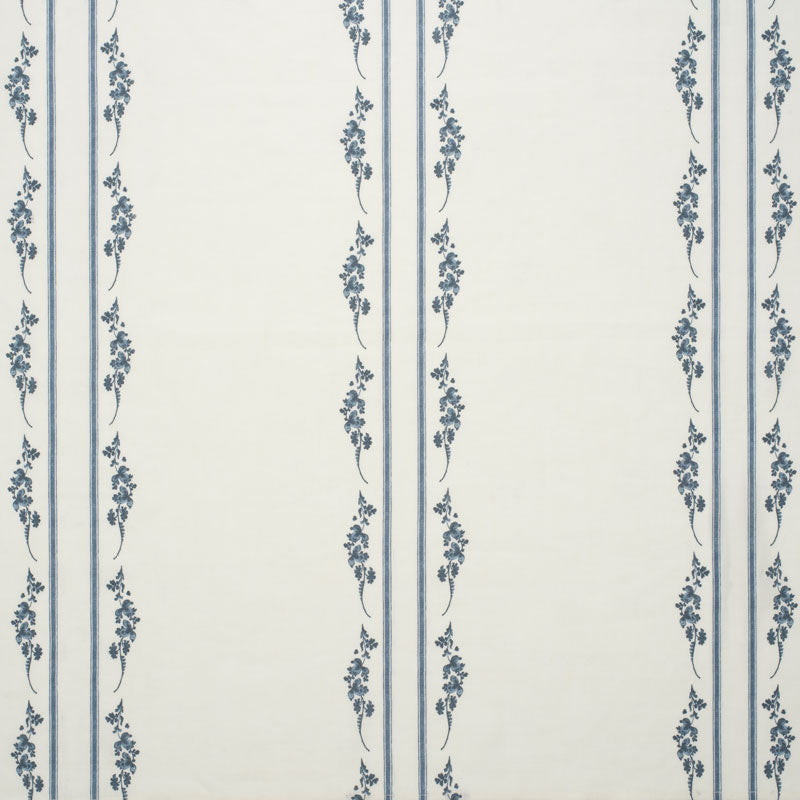 Trifolium Marchprint Linen / Midnight on Ivory