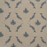 Trifolium Wreath Linen / Midnight on Natural Samples