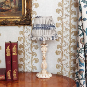 8" Inchyra X Imogen Pope Vallon Stripe Indigo Lampshade