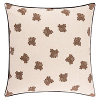 D'Arbres Walnut Linen Velvet Piped Cushion | 50 x 50cm