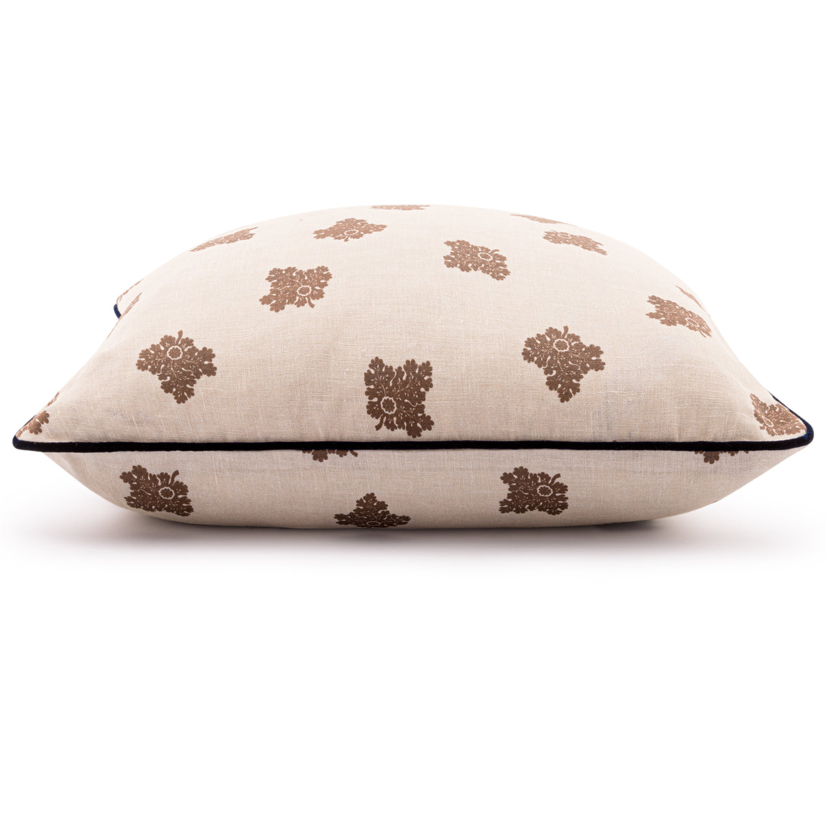 D'Arbres Walnut Linen Velvet Piped Cushion | 50 x 50cm