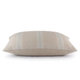 Vallon Stripe Duck Egg Linen Cushion | 55 x 32cm