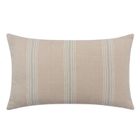 Vallon Stripe Duck Egg Linen Cushion | 55 x 32cm