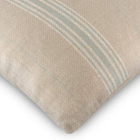 Vallon Stripe Duck Egg Linen Cushion | 55 x 32cm