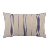 Vallon Stripe Indigo Linen Cushion | 55 x 32cm