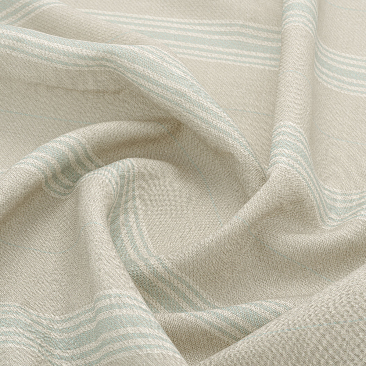Vallon Stripe Linen / Duck Egg