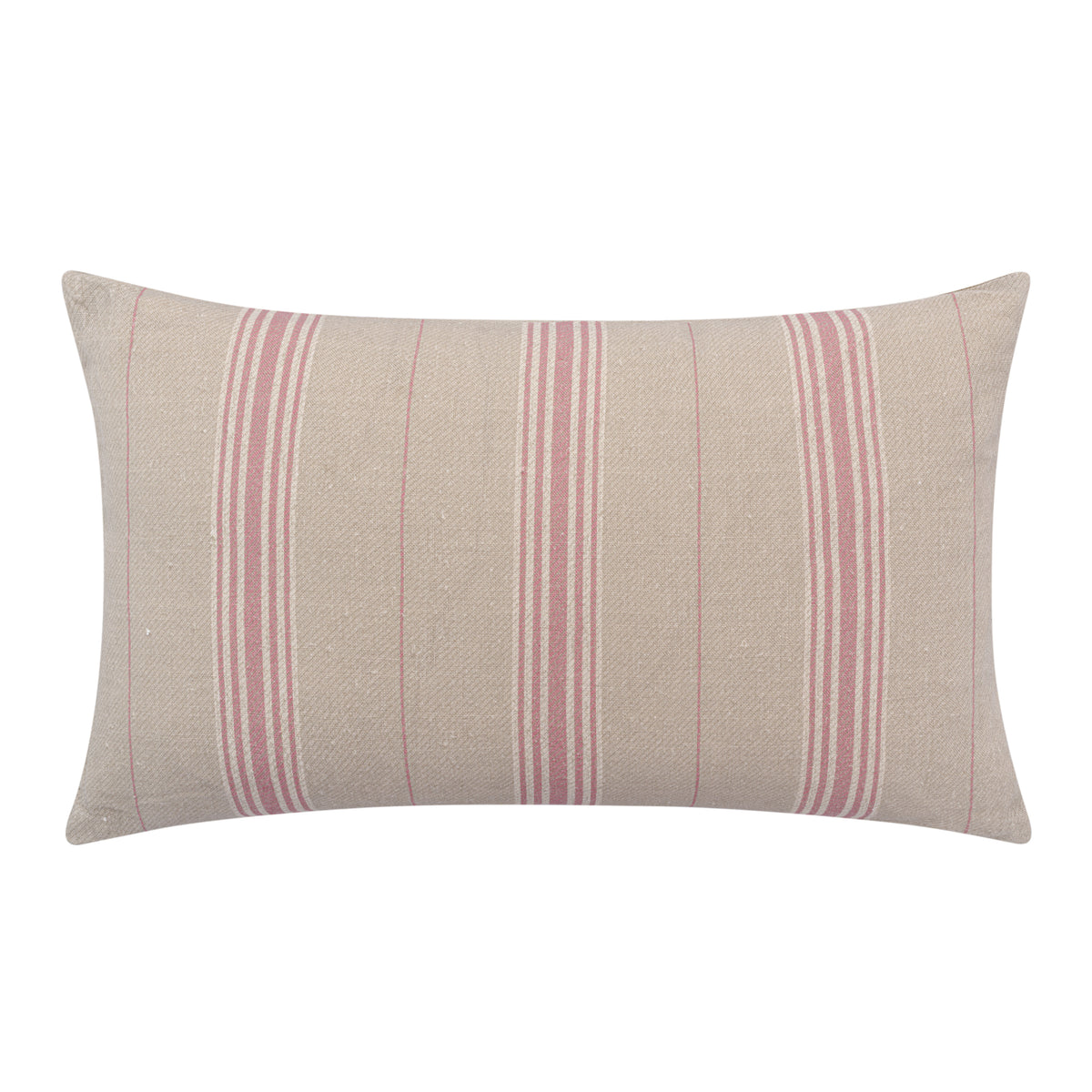 Vallon Stripe Rose Linen Cushion | 55 x 32cm