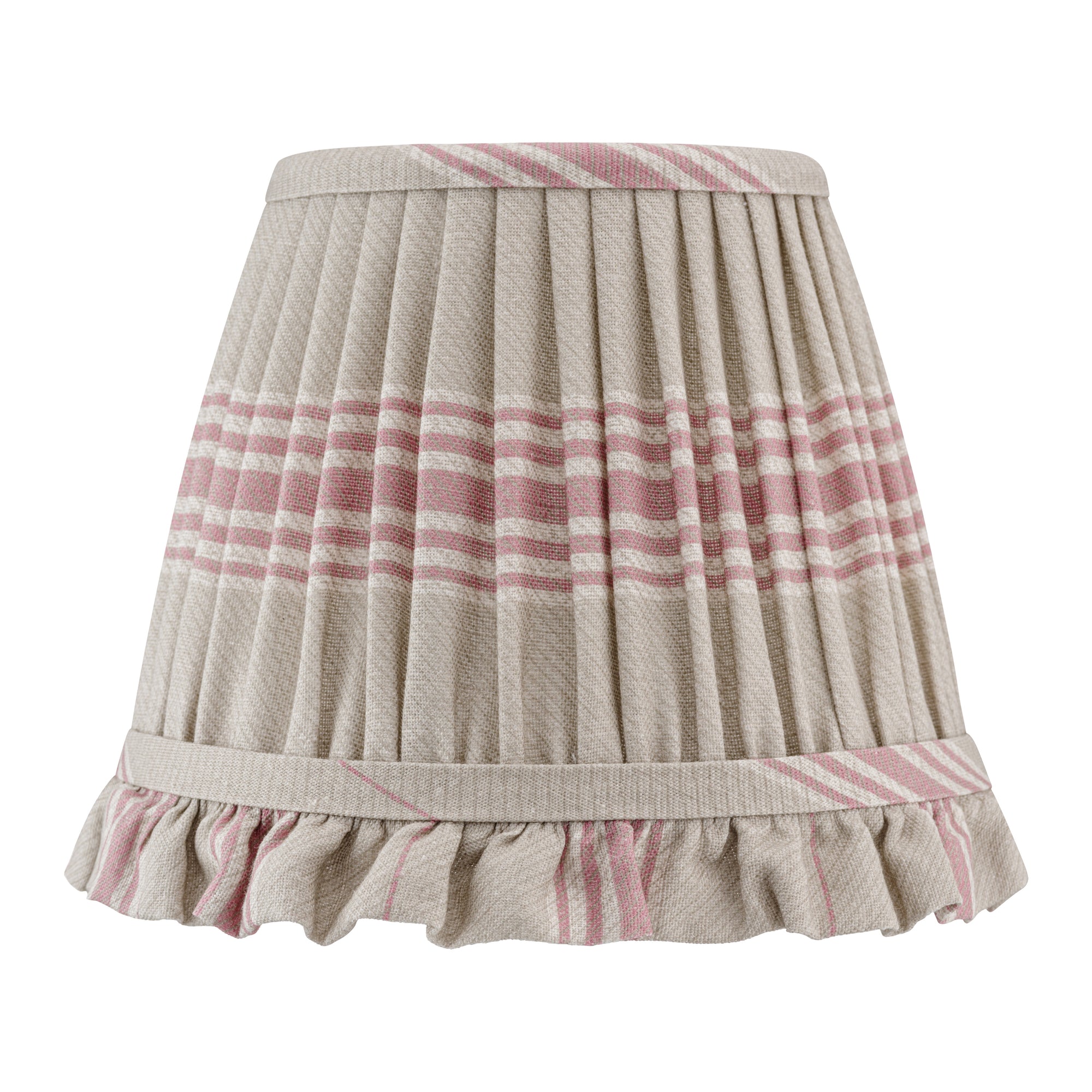 8" Inchyra X Imogen Pope Vallon Stripe Rose Lampshade