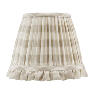 8" Inchyra X Imogen Pope Vintage Check Natural Lampshade