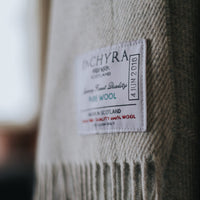 Inchyra Scottish Wool Throw / Sky