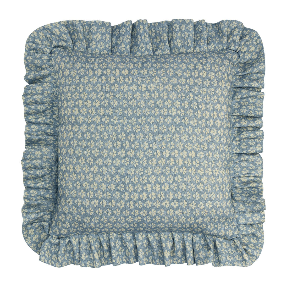 Sakura Soft Sky Linen Frilled Cushion | 45 x 45cm + frill