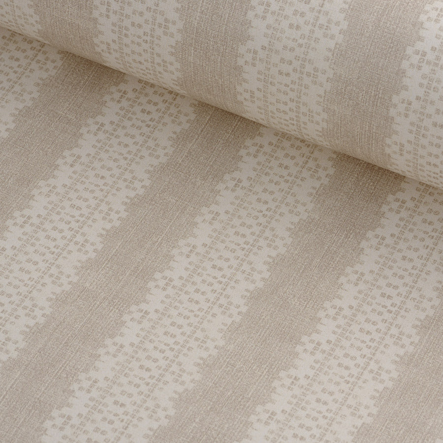 Torchon Stripe Wallpaper / Oatcake