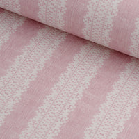 Torchon Stripe Wallpaper / Rhubarb